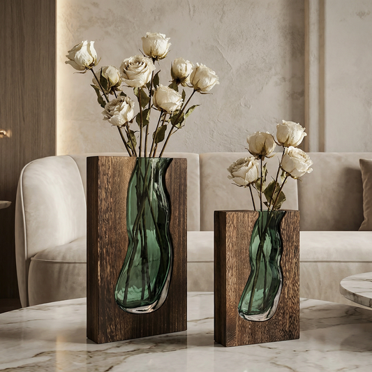 Astrid | Live Edge Glass Vase 1