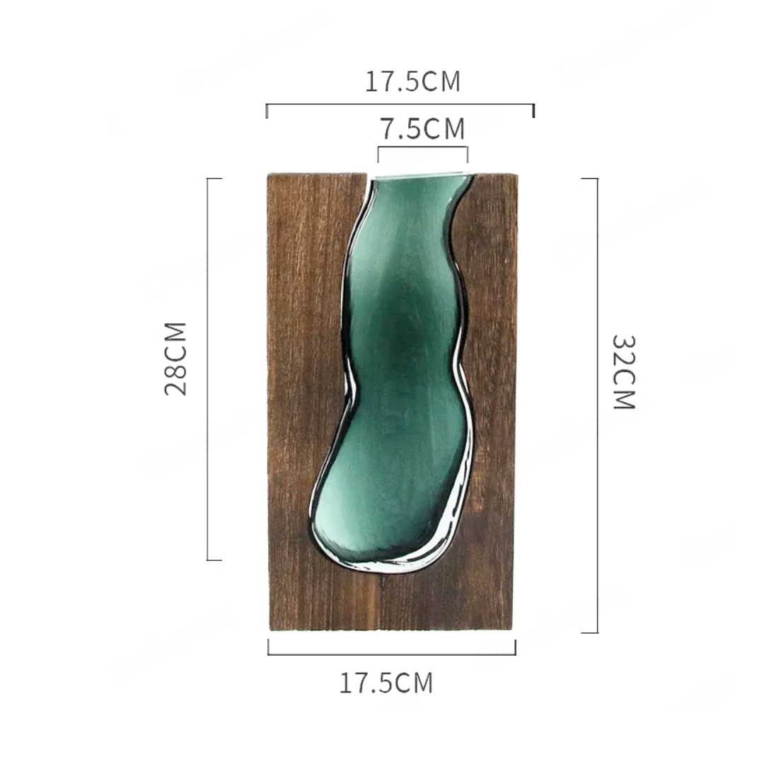 Astrid | Live Edge Glass Vase 7