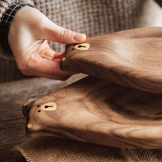Wooden Serving Board in Bear Shape | KELiving
