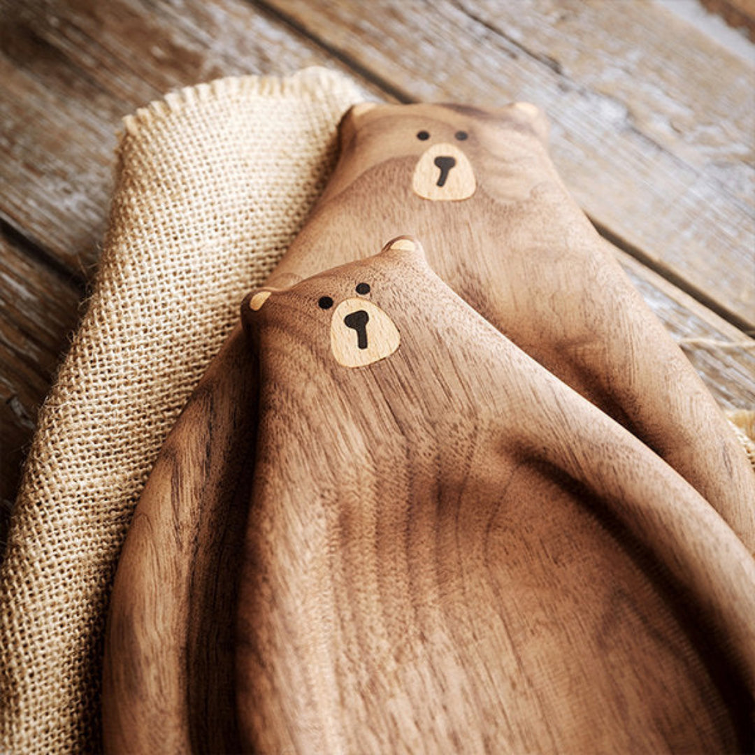 Wooden Serving Board in Bear Shape | KELiving
