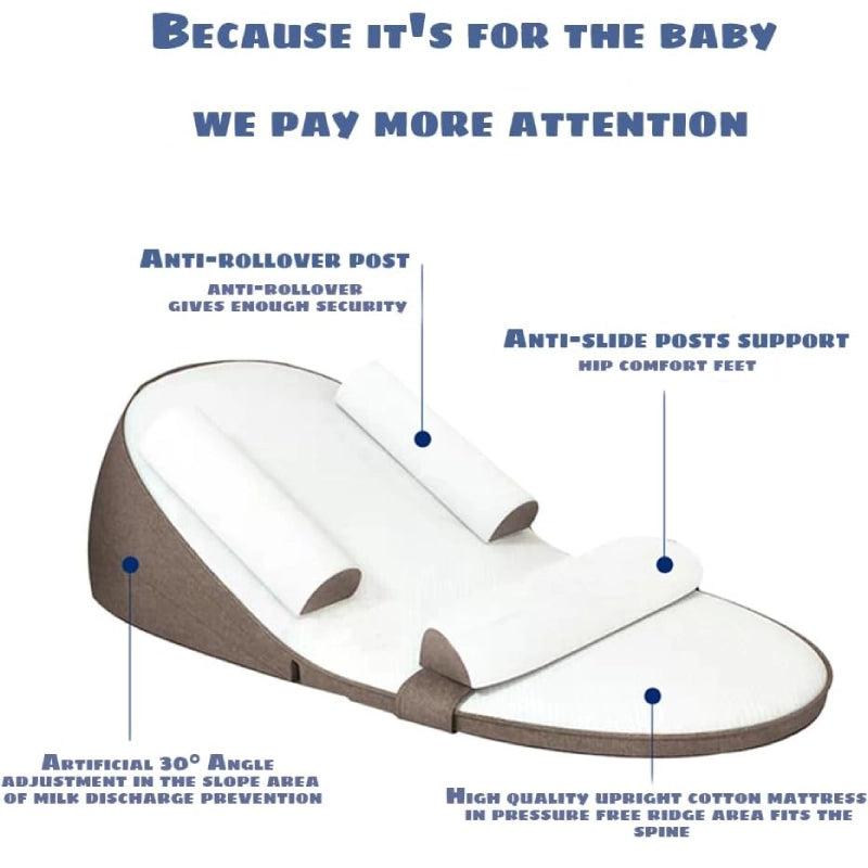 CozyNest | Baby Pillow with Memory Foam Support & Waterproof Cover | Ideal for Reflux Relief and Head Shaping 6
