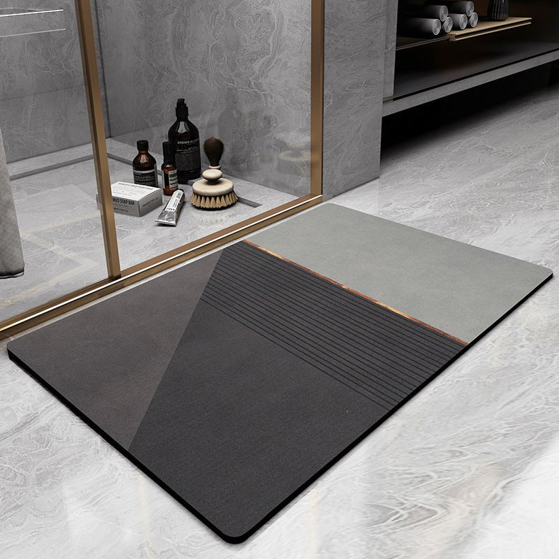 Quick-Dry Non-Slip Bath Mat, Soft Absorbent Microfiber Bathroom Mat