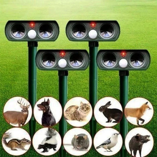 EcoGuard | Ultrasonic Rodent Repellent with Motion Sensor | Solar-Powered Protection for Gardens and Lawns 1