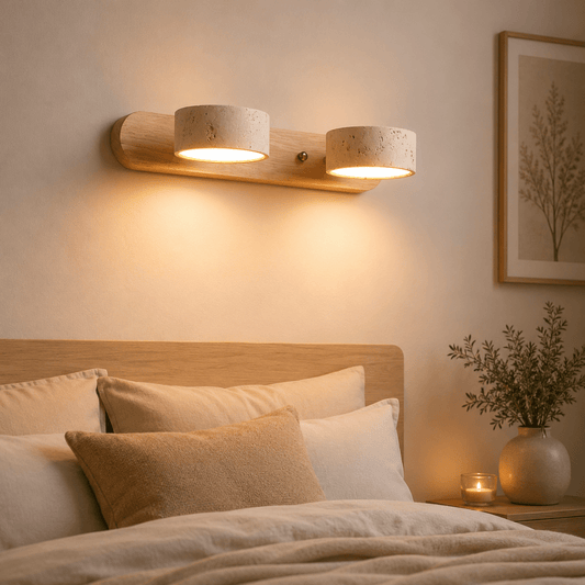ILLUMISTONE – Architectural LED wall light made of travertine for stylish accents