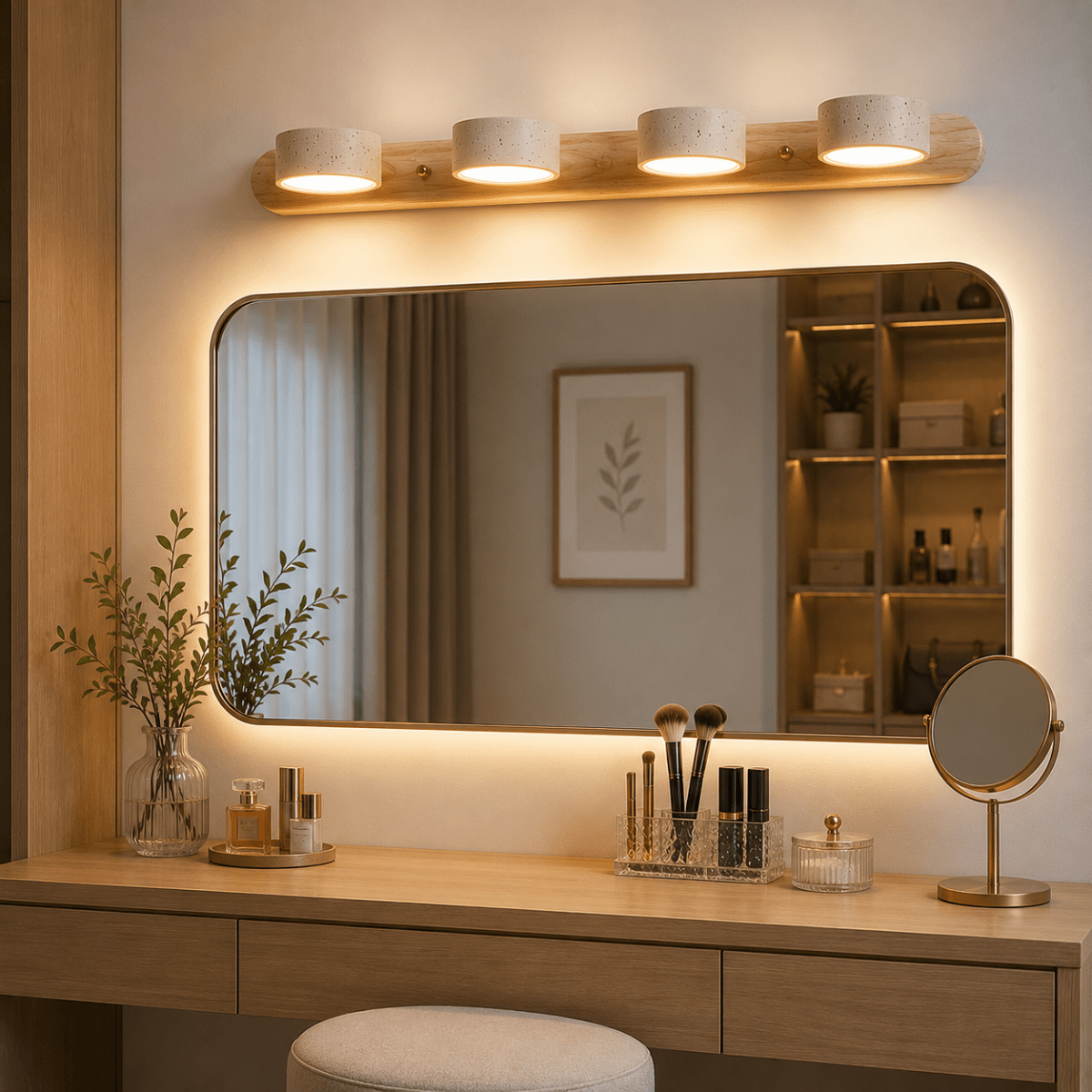 ILLUMISTONE – Architectural LED wall light made of travertine for stylish accents