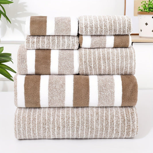 8 Piece Bathroom Towel Set | Quick Dry And Absorbent