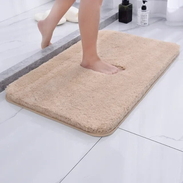 Luxury plush non-slip bath rug | Ultra-soft microfiber bathroom mat 6