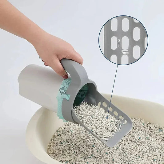 Purrfect Clean | Cat Litter Scoop with Built-In Waste Container | Spacious Design for Effortless Disposal 1