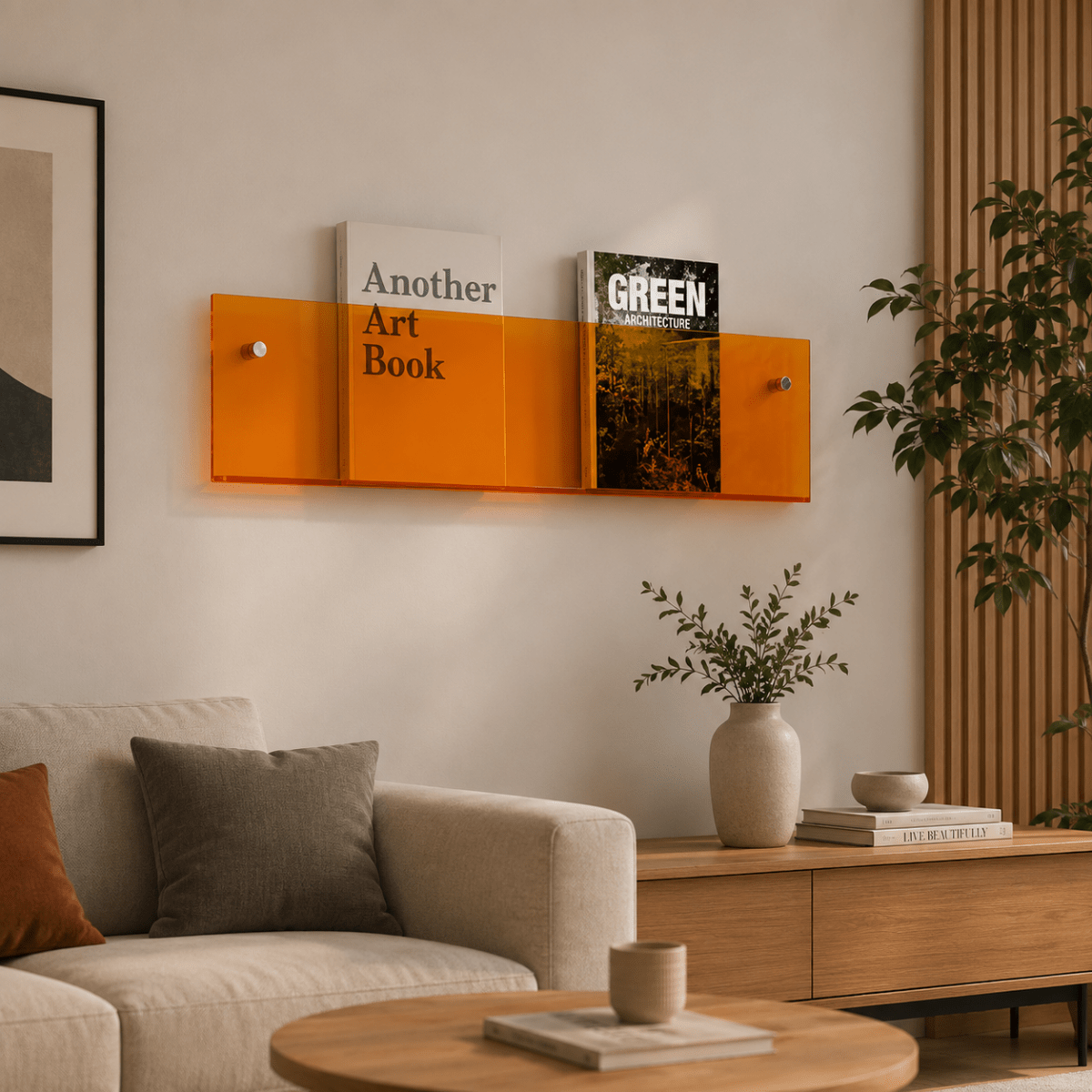 SHELFORA – Elegant Wall Magazine Holder for Contemporary Interiors