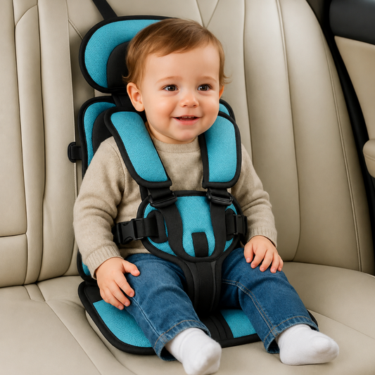 Travel Buddy | Compact Child Car Seat with 5-Point Harness | Lightweight & Foldable for Safe Family Journeys 1