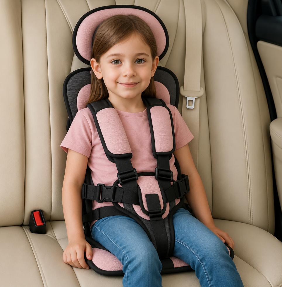 Travel Buddy | Compact Child Car Seat with 5-Point Harness | Lightweight & Foldable for Safe Family Journeys 15