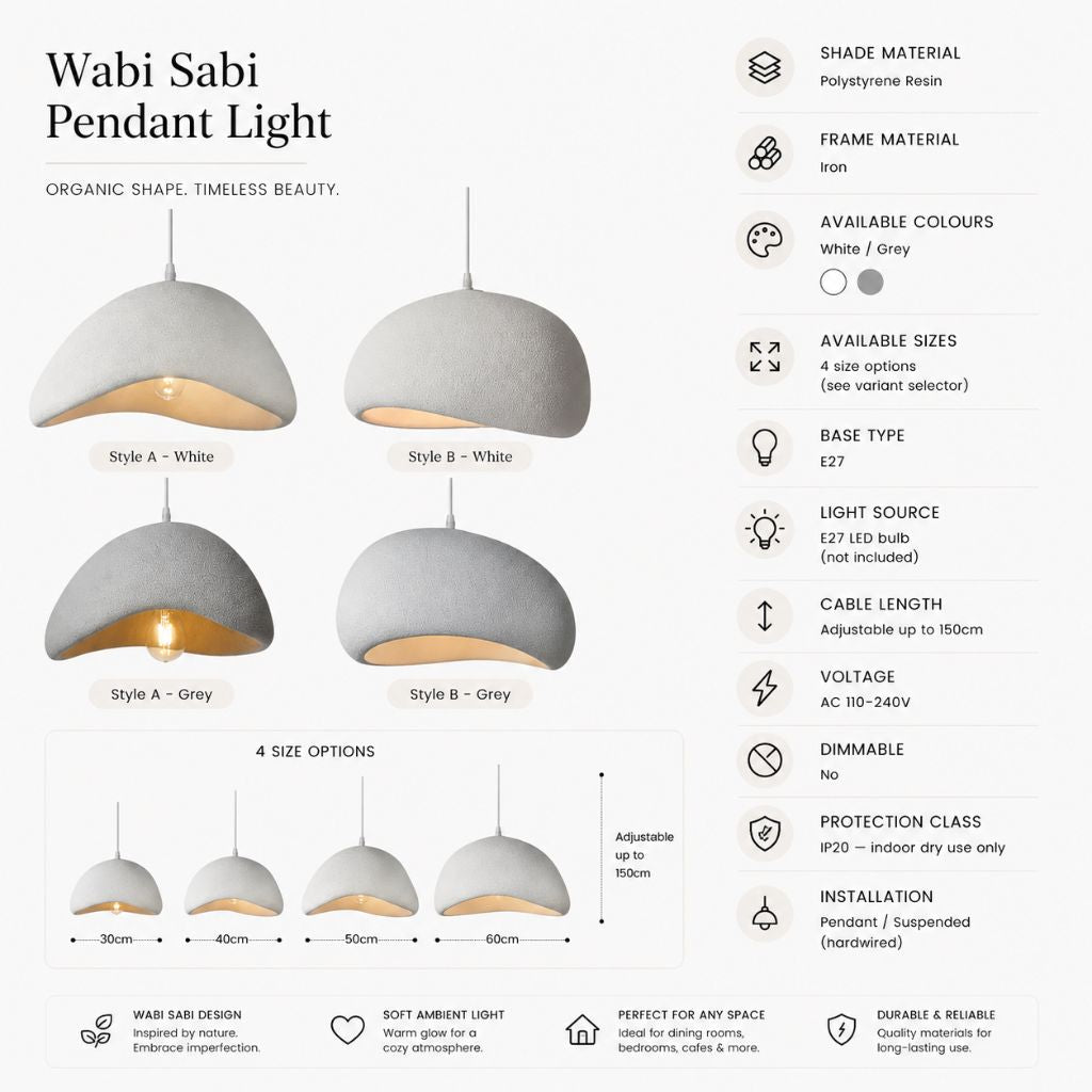 Modern Boho Wabi Sabi Resin Chandelier