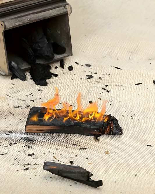 BBQ Protective Mat Heat-Resistant up to 800°F - Fireproof Grill Mat in Fiberglass - 80x80 cm