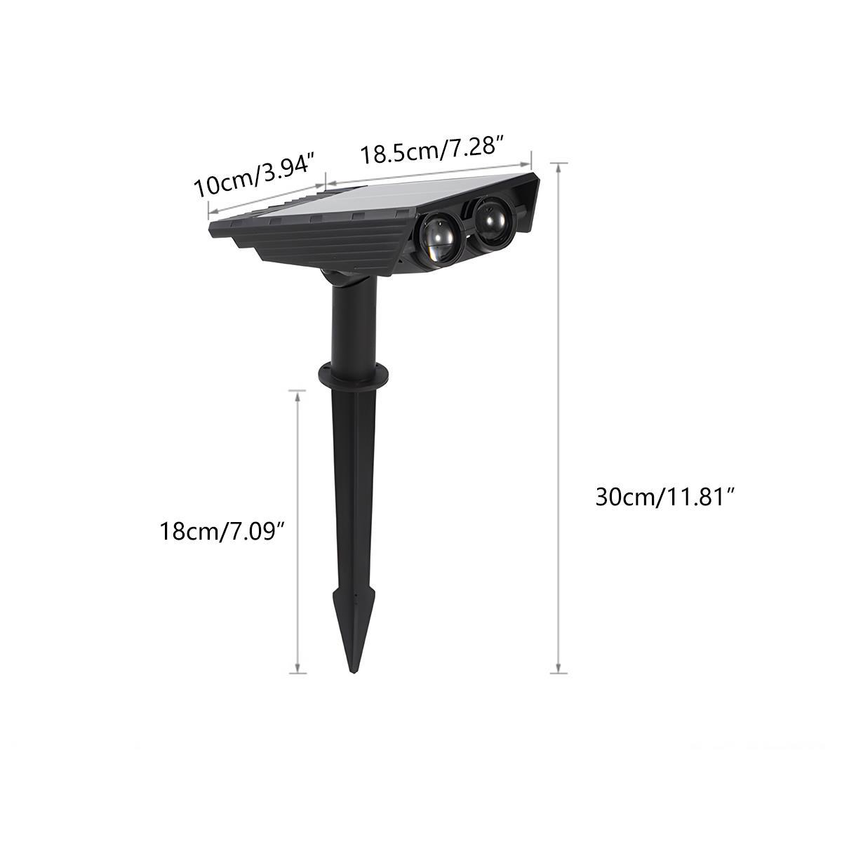 Solar Tree Uplight Landscape Spotlight, Premium Outdoor LED Lighting, Adjustable Beam