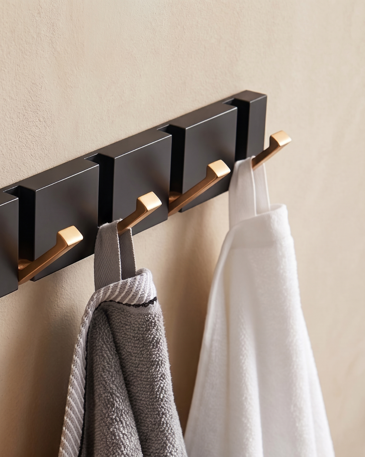 Folding Wall Hook Stainless Steel – Black Gold, 38.5 cm