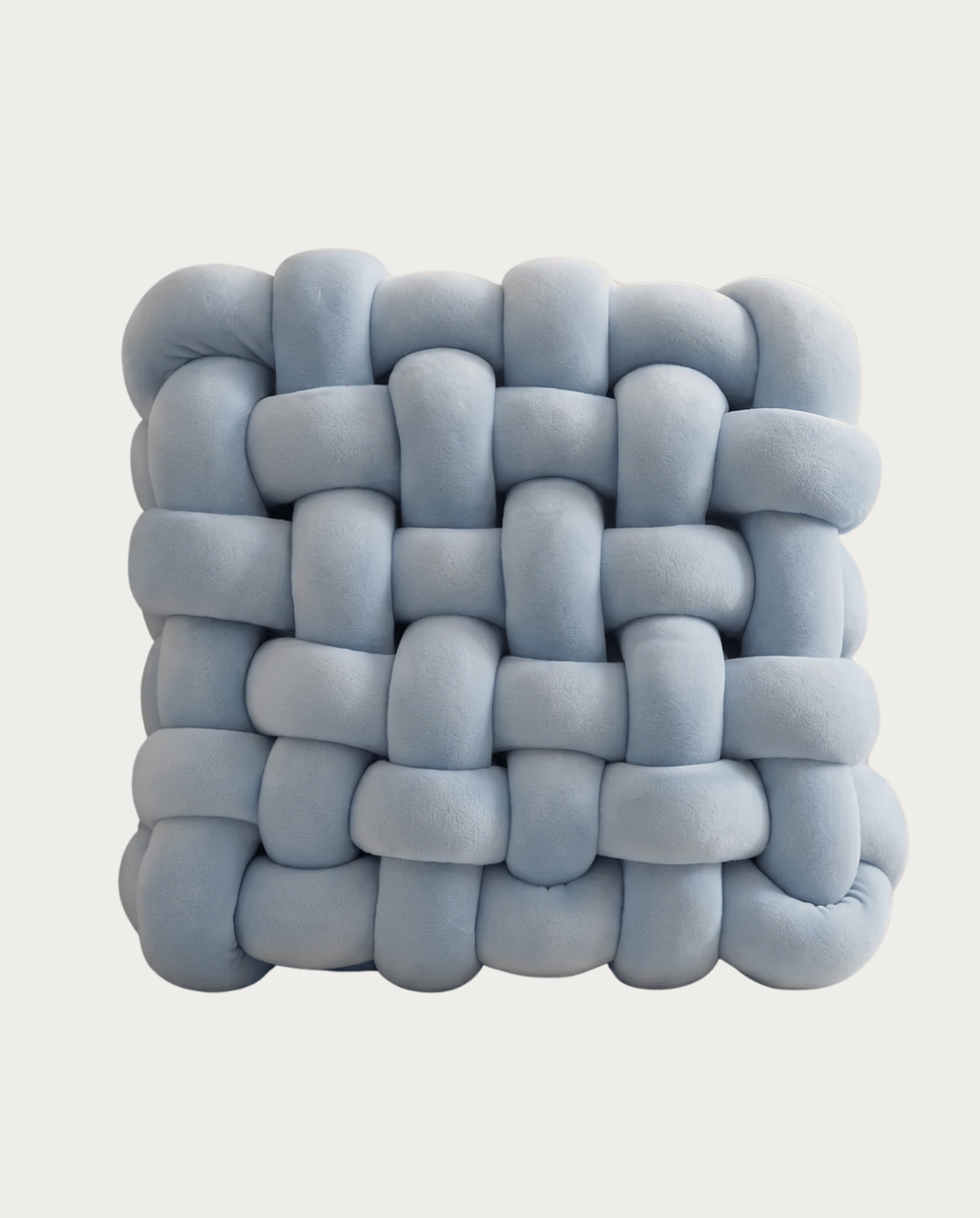Knot Pillow Soft Geometric Design Decorative Cushion Plush, 30 x 30 cm