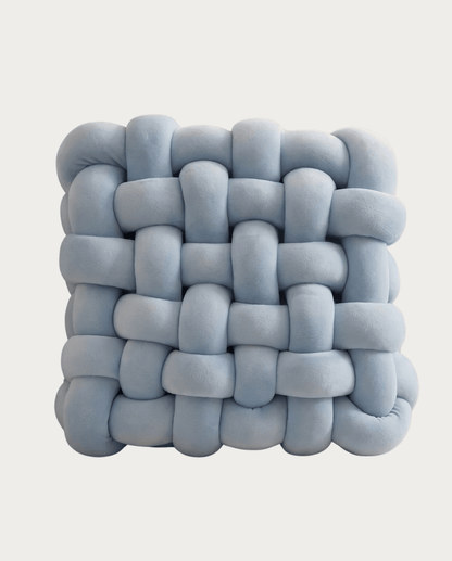 Knot Pillow Soft Geometric Design Decorative Cushion Plush, 30 x 30 cm