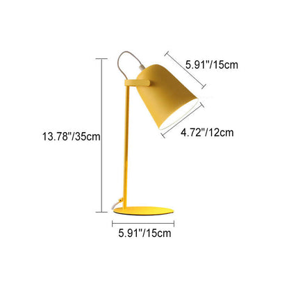 Nordic Iron Bucket Table Lamp, 1-Light Modern