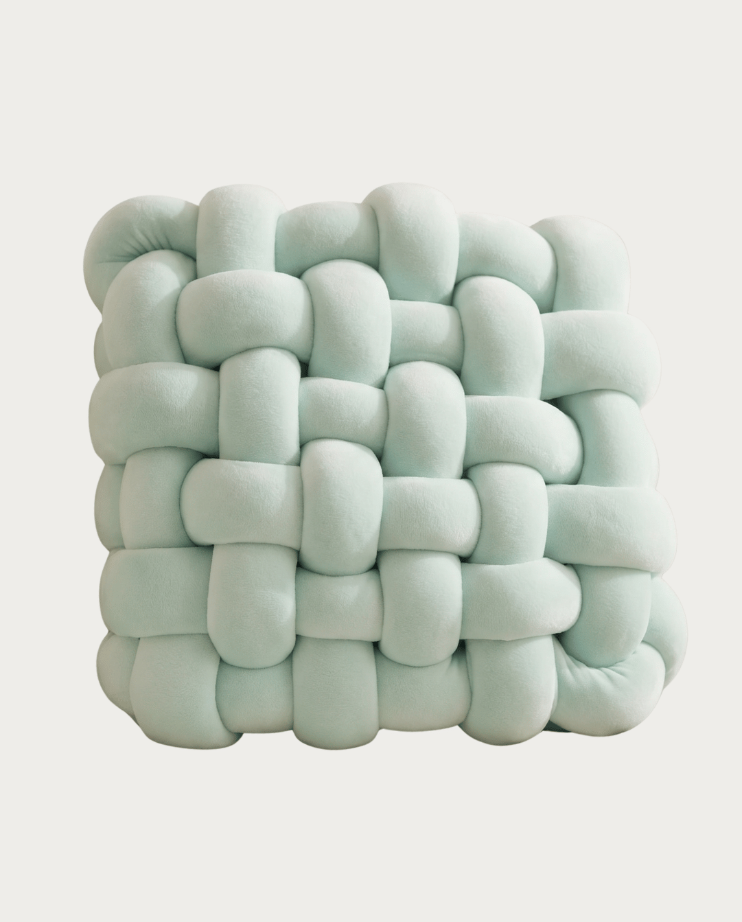 Knot Pillow Soft Geometric Design Decorative Cushion Plush, 30 x 30 cm