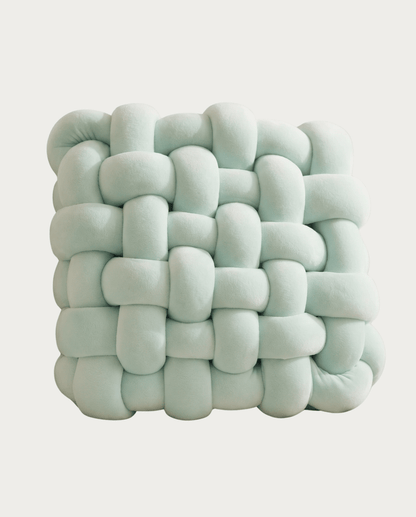 Knot Pillow Soft Geometric Design Decorative Cushion Plush, 30 x 30 cm
