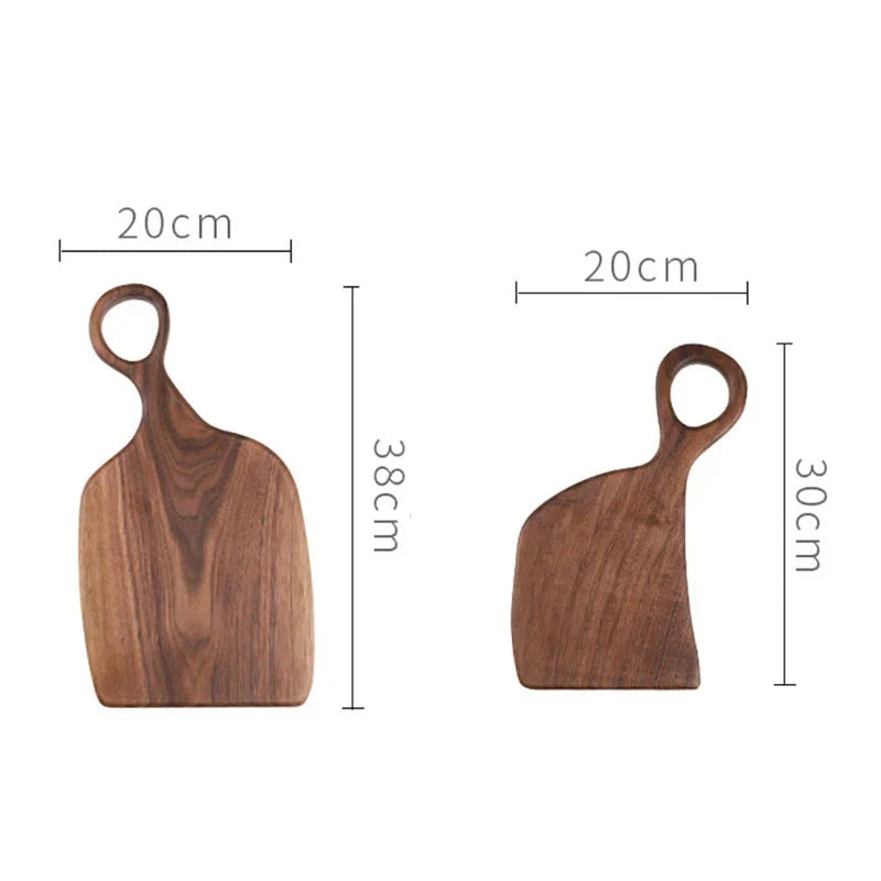 NutriCraft – Luxury Walnut Cutting Board with Two-Sided Function for Kitchen and Presentation