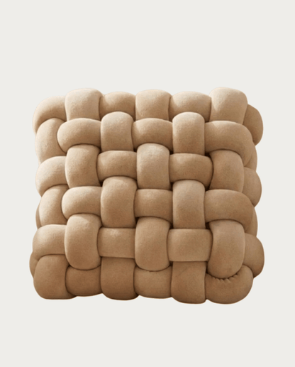 Knot Pillow Soft Geometric Design Decorative Cushion Plush, 30 x 30 cm