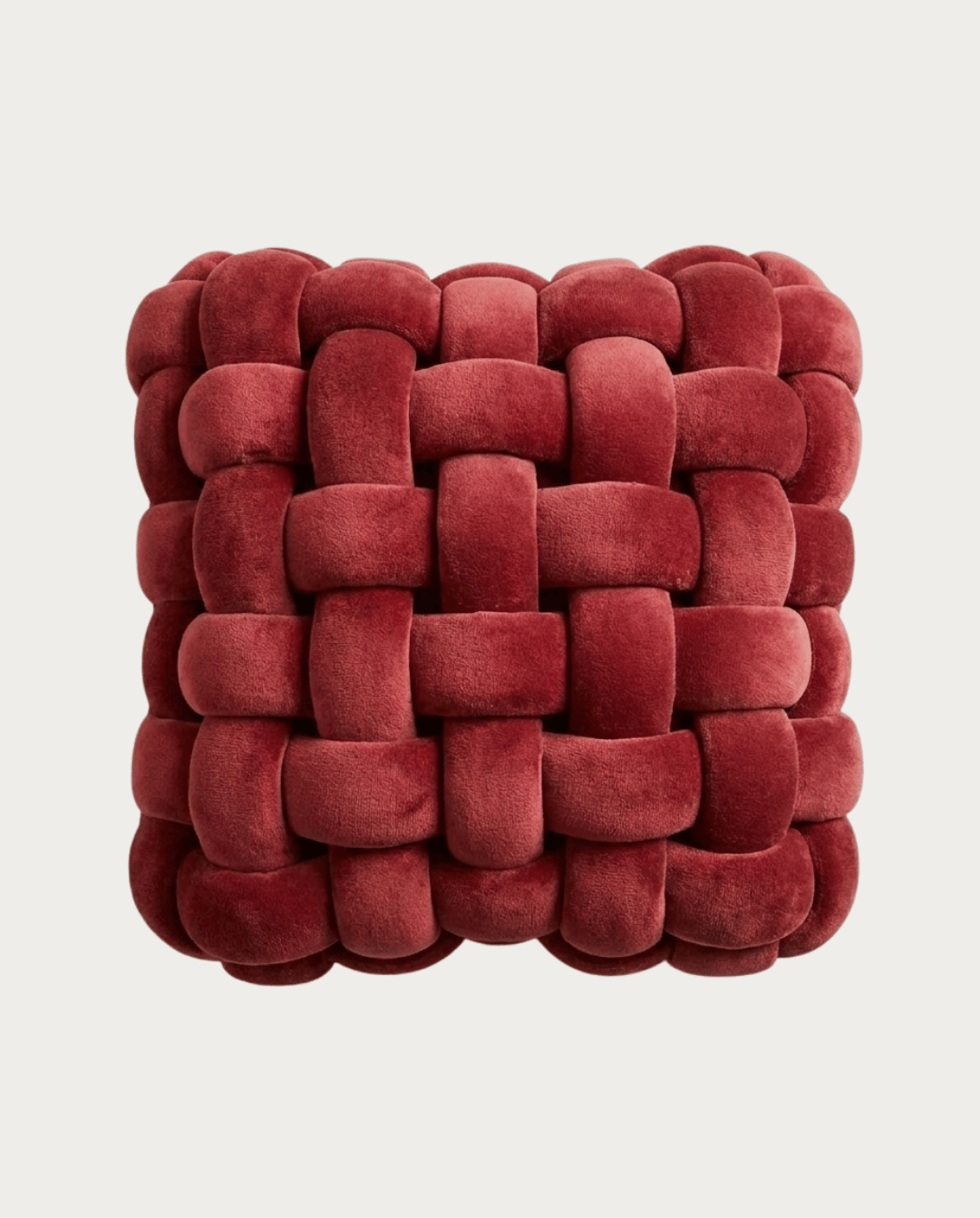 Knot Pillow Soft Geometric Design Decorative Cushion Plush, 30 x 30 cm