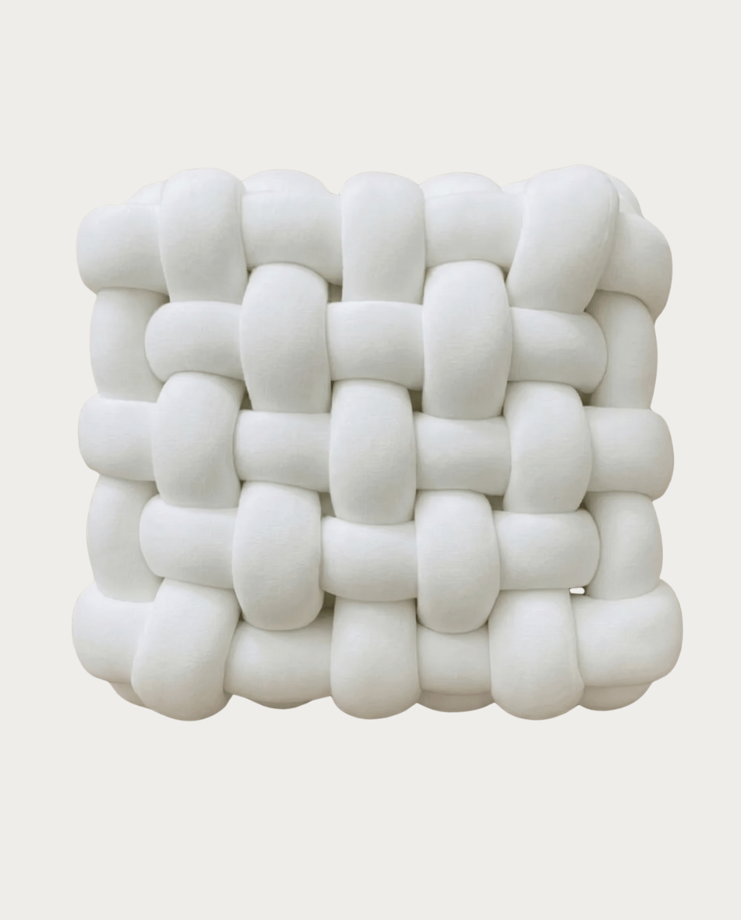 Knot Pillow Soft Geometric Design Decorative Cushion Plush, 30 x 30 cm