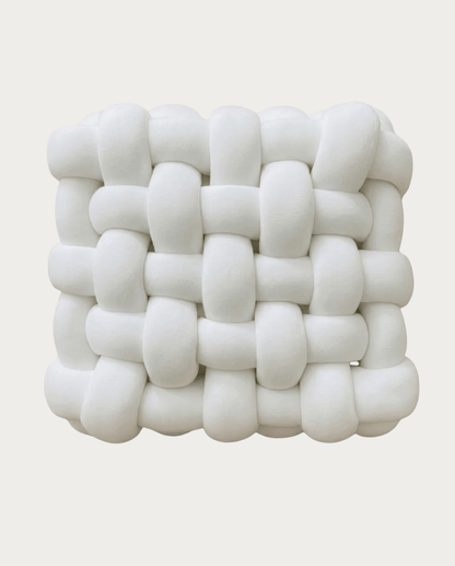 Knot Pillow Soft Geometric Design Decorative Cushion Plush, 30 x 30 cm