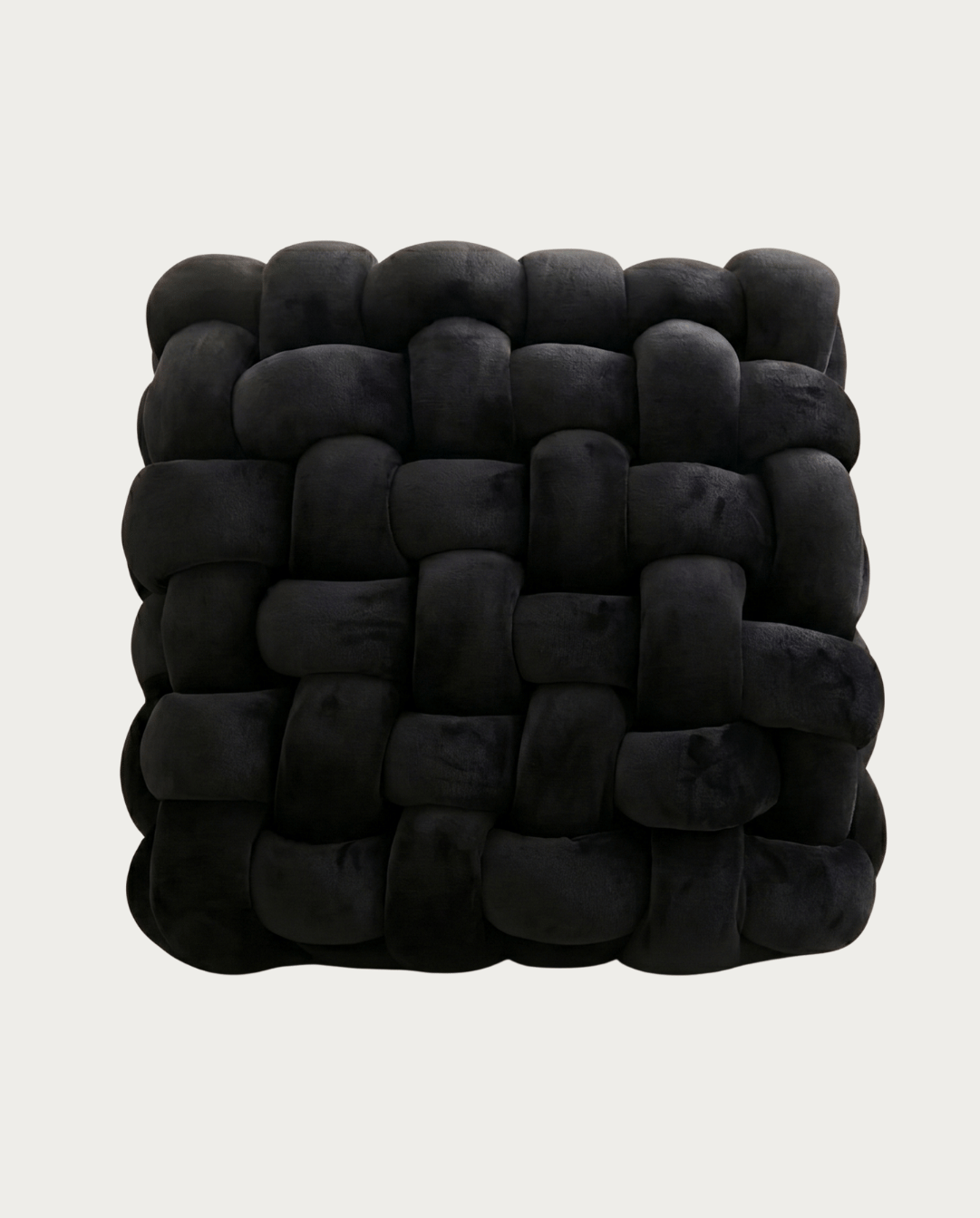 Knot Pillow Soft Geometric Design Decorative Cushion Plush, 30 x 30 cm