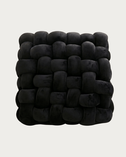 Knot Pillow Soft Geometric Design Decorative Cushion Plush, 30 x 30 cm