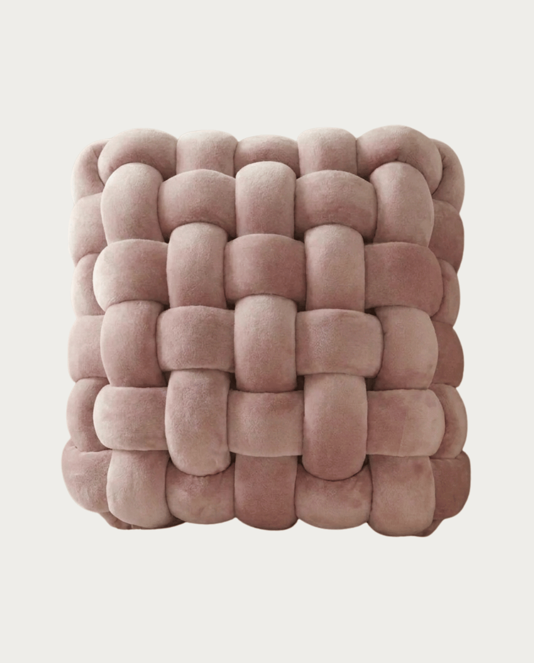Knot Pillow Soft Geometric Design Decorative Cushion Plush, 30 x 30 cm