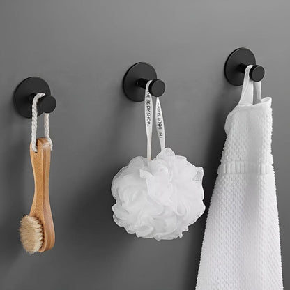 Grip Lock Shower Hooks, No-Drill Suction Mount