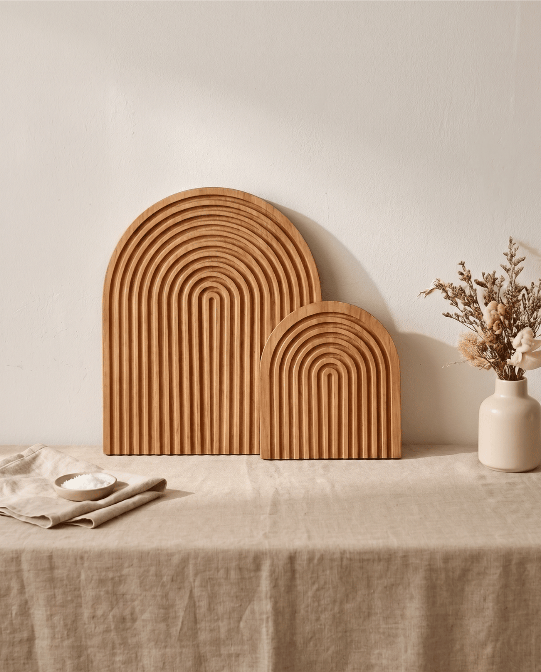 Cove Wooden Rainbow Wall Decor Set - Boho Geometric Wall Decor - Rainbow Arches