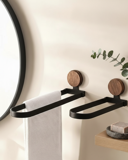 Stainless Steel Towel Rack – Wall-Mounted, Folding Design - 24cm