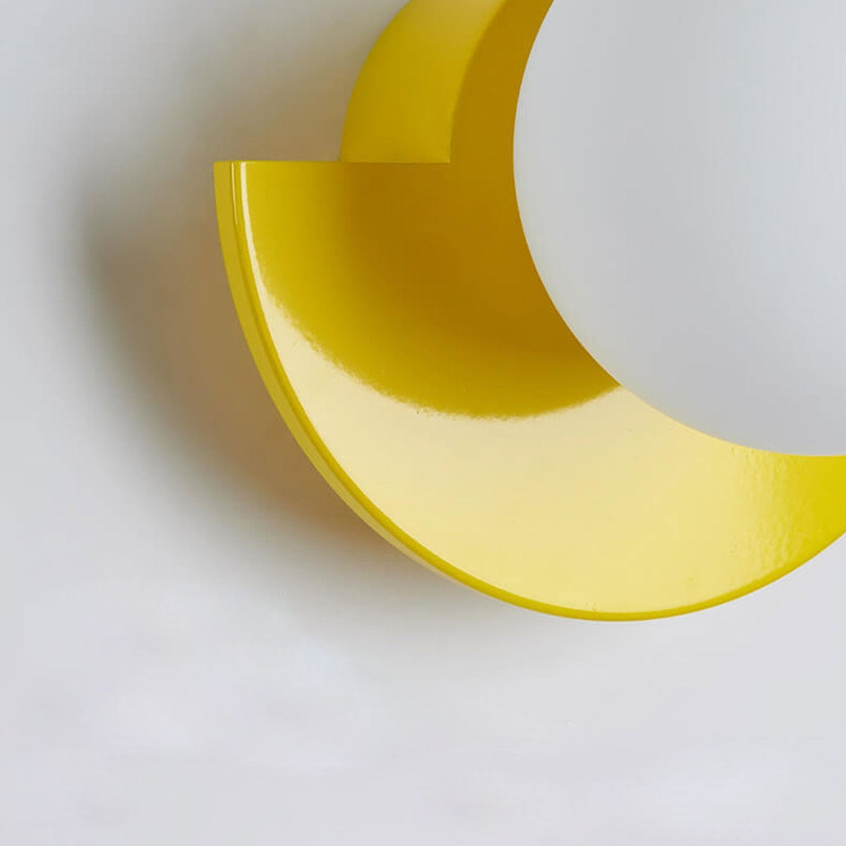 Spherical Glass Wall Sconce, Colorful Semicircle Design