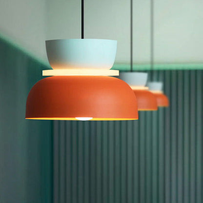 Nordic Macaron LED Pendant Light, Colorful Glass