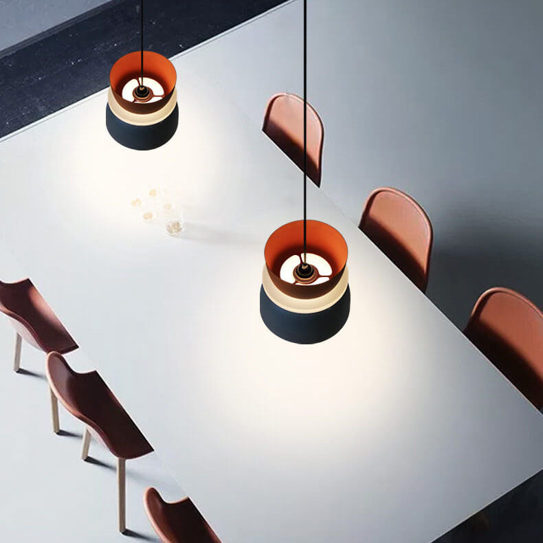 Nordic Macaron LED Pendant Light, Colorful Glass
