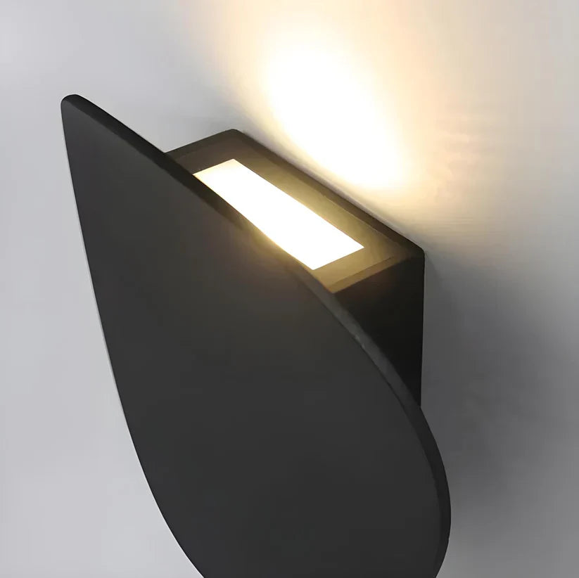 Bedroom Wall Lamp, Aluminum Disc, LED 7W, Black or White, Indoor