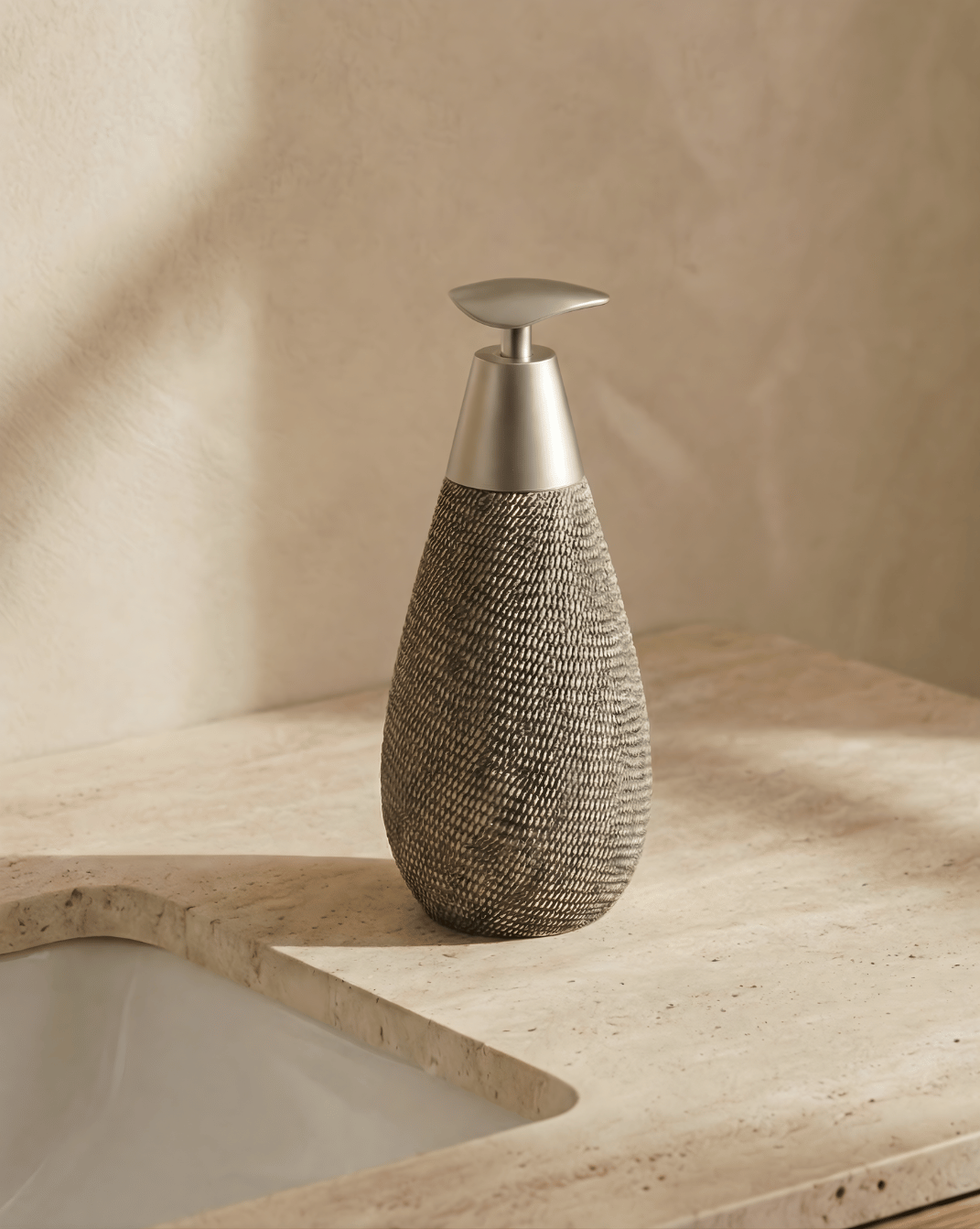 Ceramic Soap Dispenser – Japanese Vintage Style – 400 mL Hand Soap Bottle