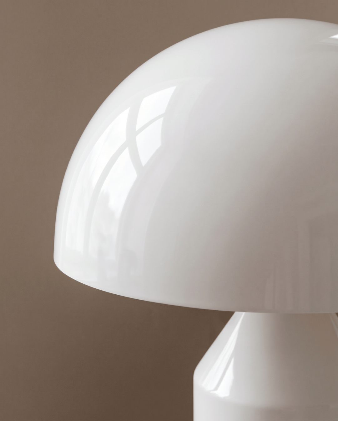 Lune Mushroom-Shaped Aluminum Table Lamp | Mushroom Lamp White - 38x25cm
