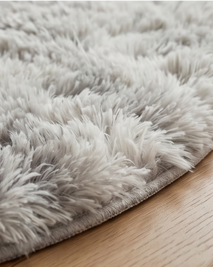 Soft Plush Shag Area Rug - Non-Slip and Machine Washable, 120 cm - Dark Grey