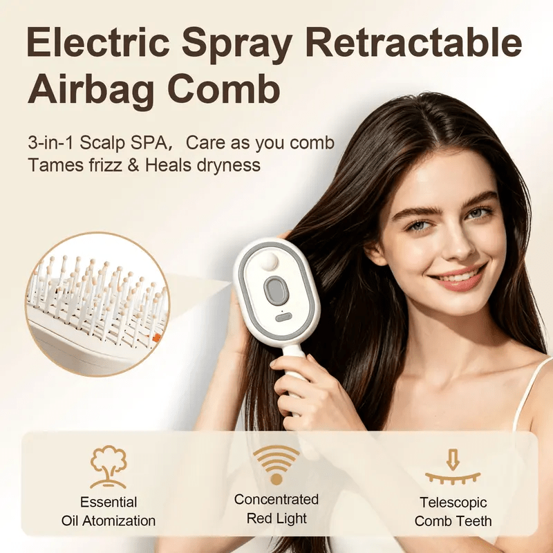 LUMICOMB – Hair Care Comb with Red Light and Spray Function