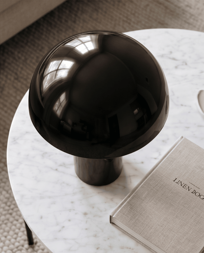 Lune Mushroom-Shaped Aluminum Table Lamp | Mushroom Lamp Black
