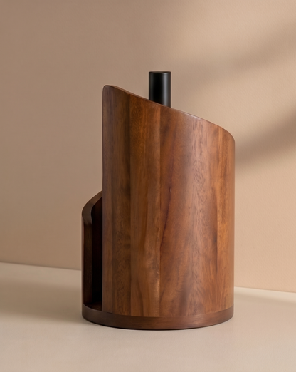 Paper Towel Holder Wood – Solid Wood Design | Standing Paper Towel Holder