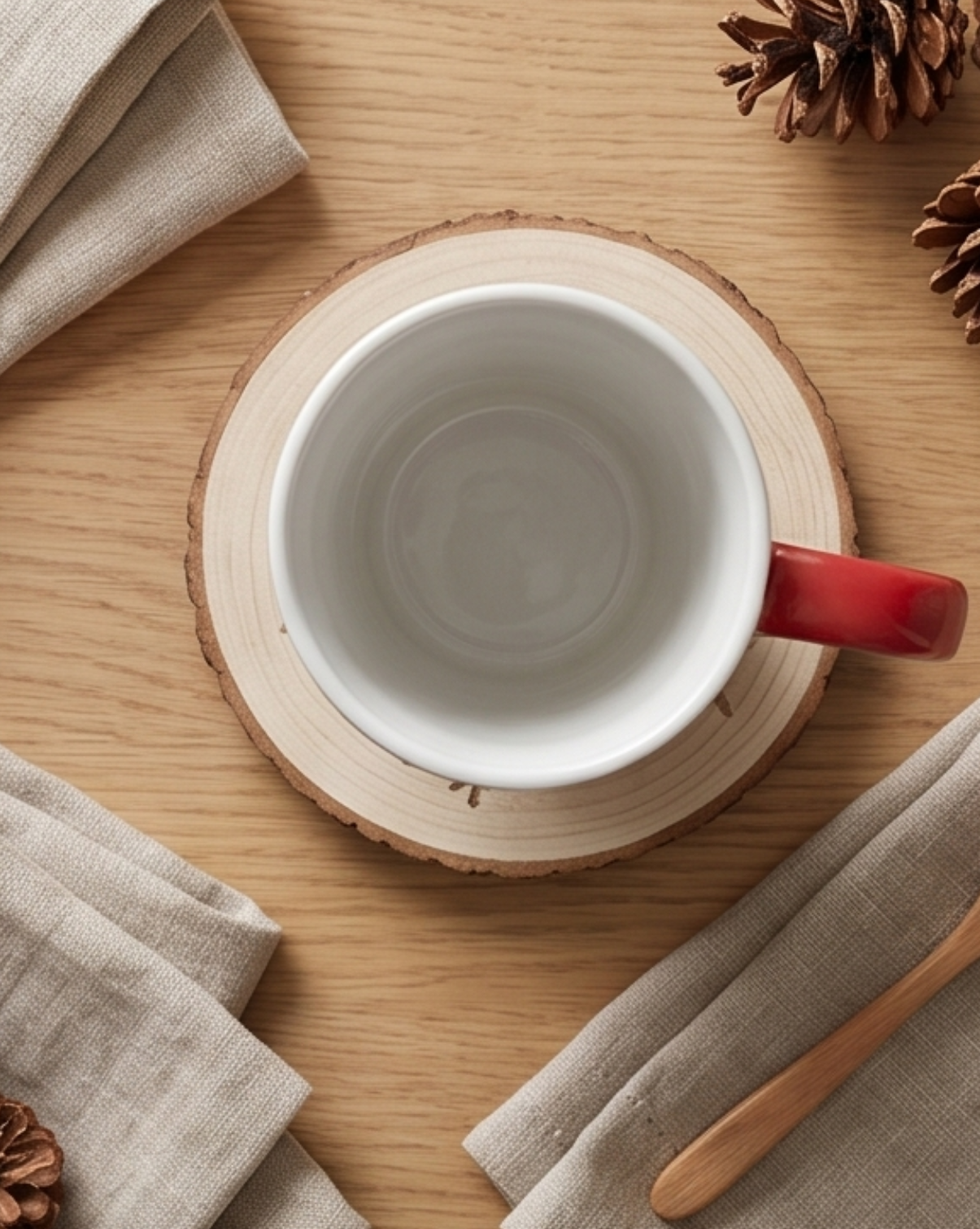 Noel Christmas Mug in White Ceramic with Santa Motif