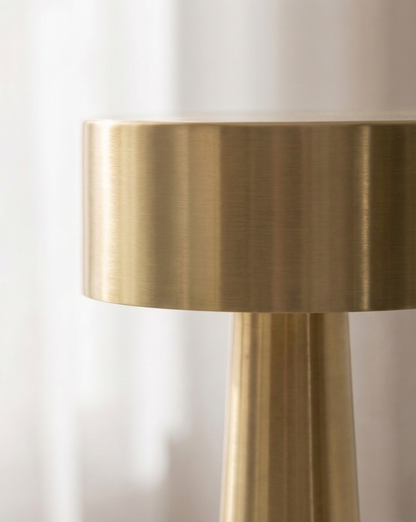 Modern Cordless Table Lamp – Rechargeable LED – Metal Finish - Bronze