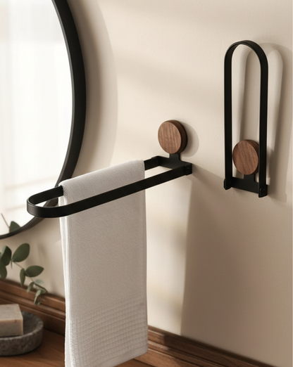 Stainless Steel Towel Rack – Wall-Mounted, Folding Design - 32cm