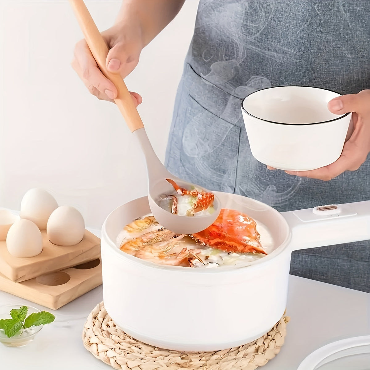 12-Piece Kitchen Utensil Set, Silicone with Wood Accent, Heat-Resistant to 230°C, Non-Stick