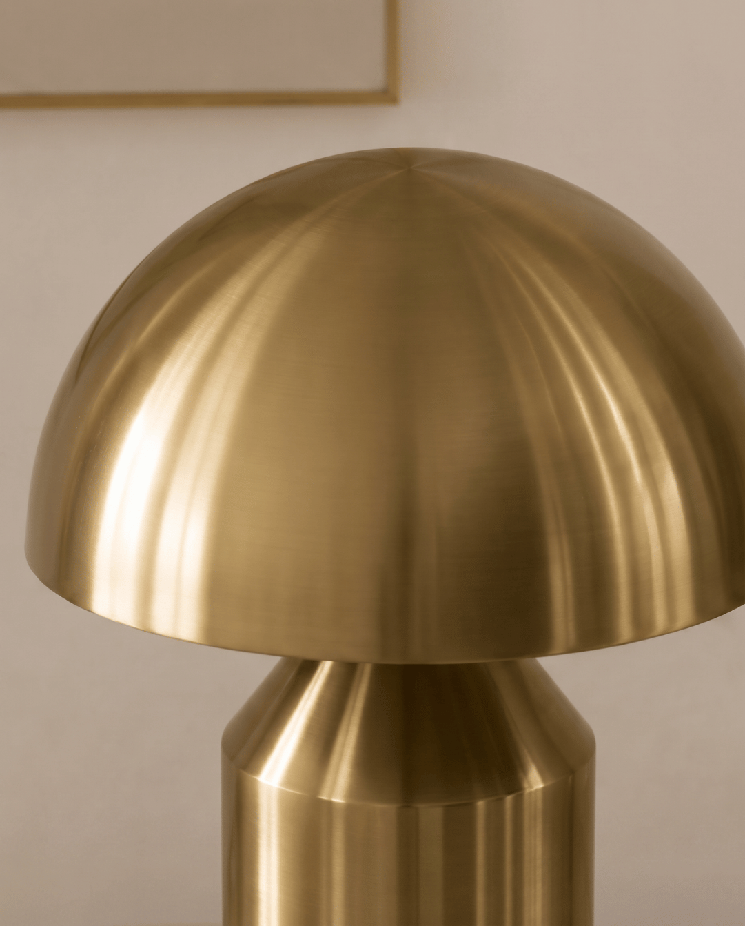 Lune Mushroom-Shaped Aluminum Table Lamp | Mushroom Lamp Gold